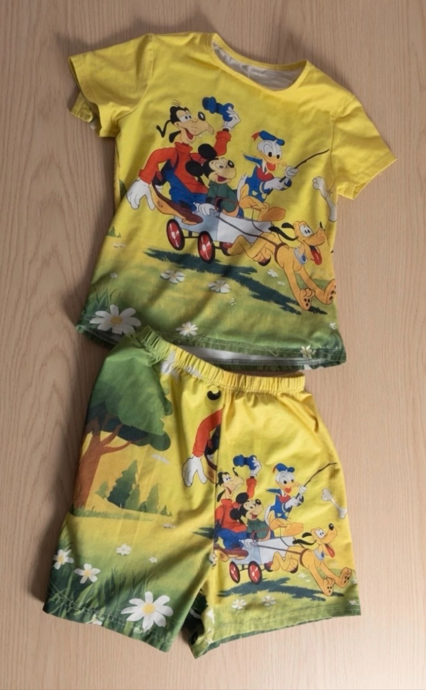 Pyjama Disney Mickey, Donald, Dingo & Pluto 2 pièces – 8/10 ans (mixte)